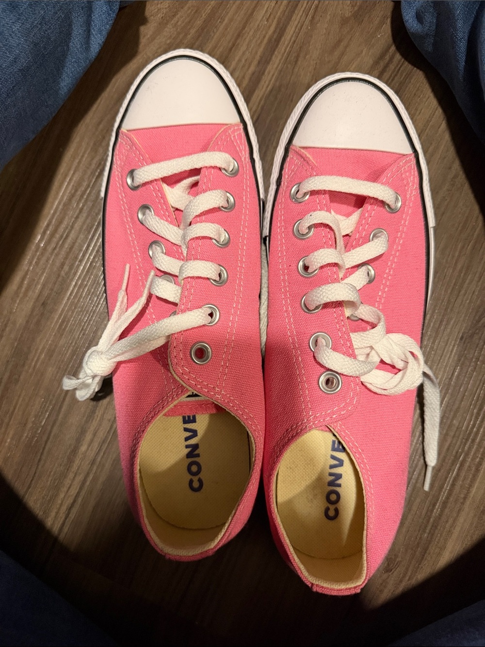 Converse Chuck Taylor All Star Pink Canvas Low Top Sneakers